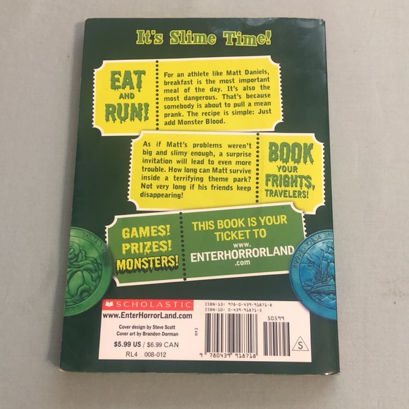 Goosebumps HorrorLand #3: Monster Blood for Breakfast! Paperback by R. L. Stine - Picture 2 of 7